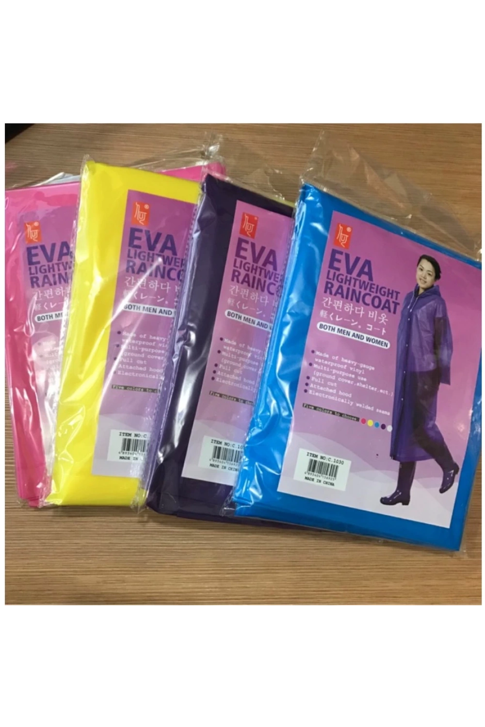 Kadın Erkek Yağmurluk Kapüşonlu Çıtçıtlı Eva Raincoat