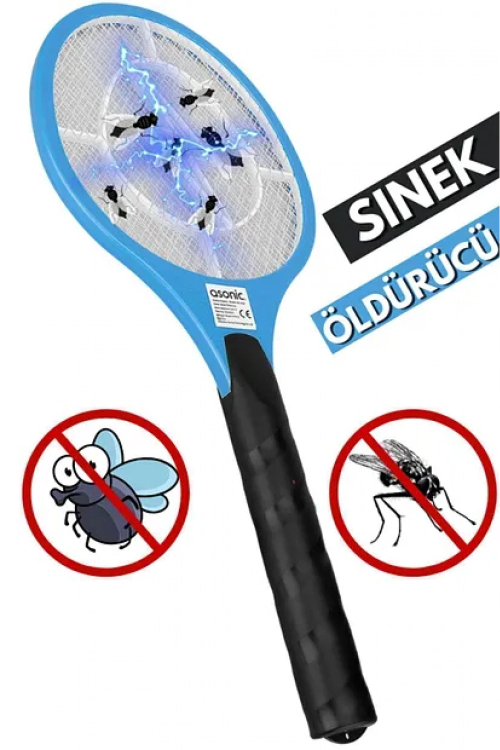 Kalem Pilli Raket Sinek Öldürücü Asonıc