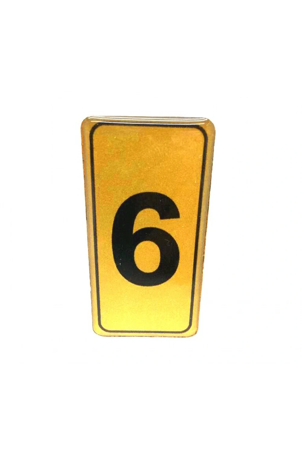 Kapı Numarası No-6 Silikonlu Yapışkanlı*10x20