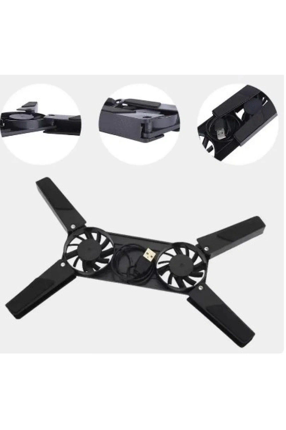 Katlanabilir Laptop Soğutucu 2 fanlı