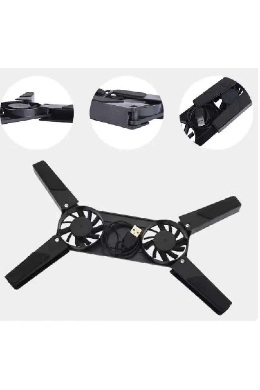 Katlanabilir Laptop Soğutucu 2 Fanlı