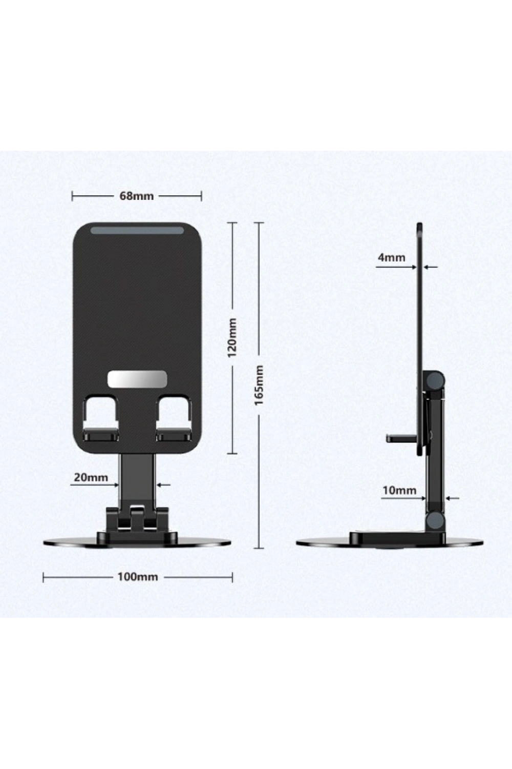 Katlanabilir Telefon Tutucu Stand Yuvarlak Tabanlı CM-074