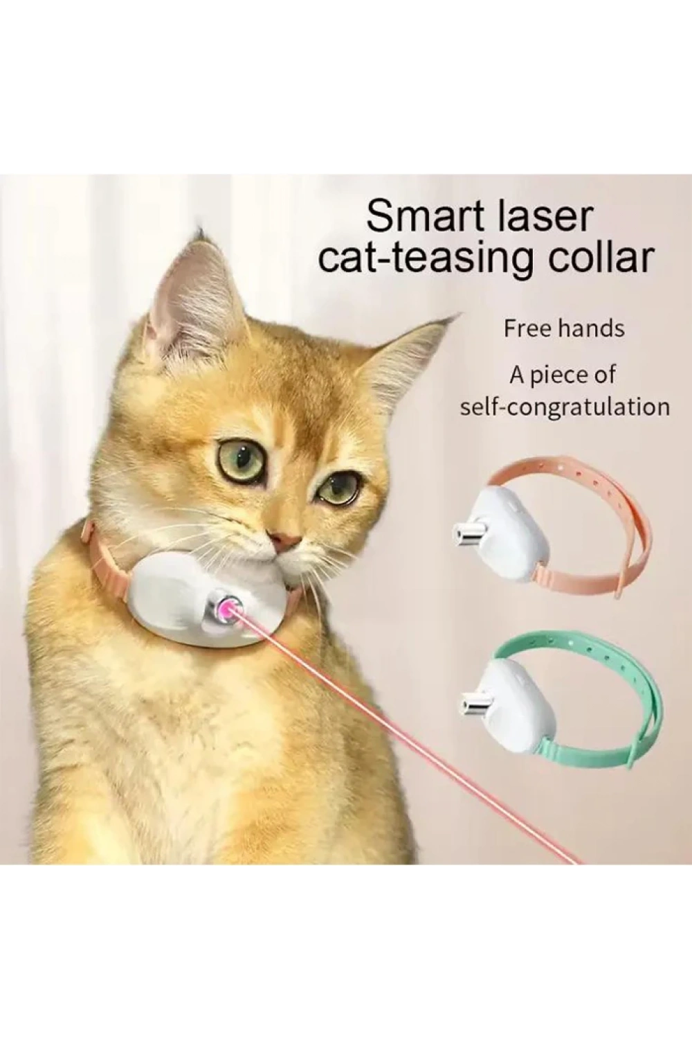 Kedi Otomatik Lazer Oyun Tasması