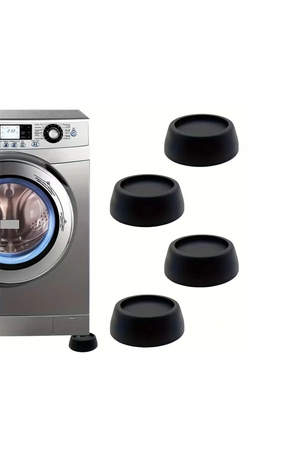 Kervan ( Siyah ) ( 4pcs ) Çamaşır Makine Titreşim Önleyici Ayak*140