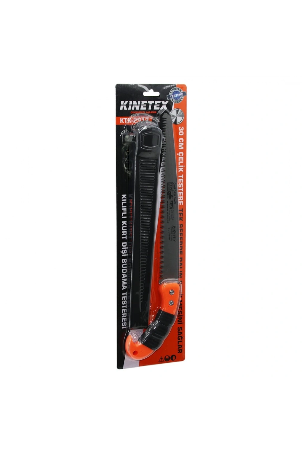 Kınetex Ktx-2912 ( Kurt Dişi ) ( 300mm ) Çelik Budama Testeresi ( Pls.kılıflı ) ( Plastik Saplı ) ( 30cm & Saplı=43cm )*48