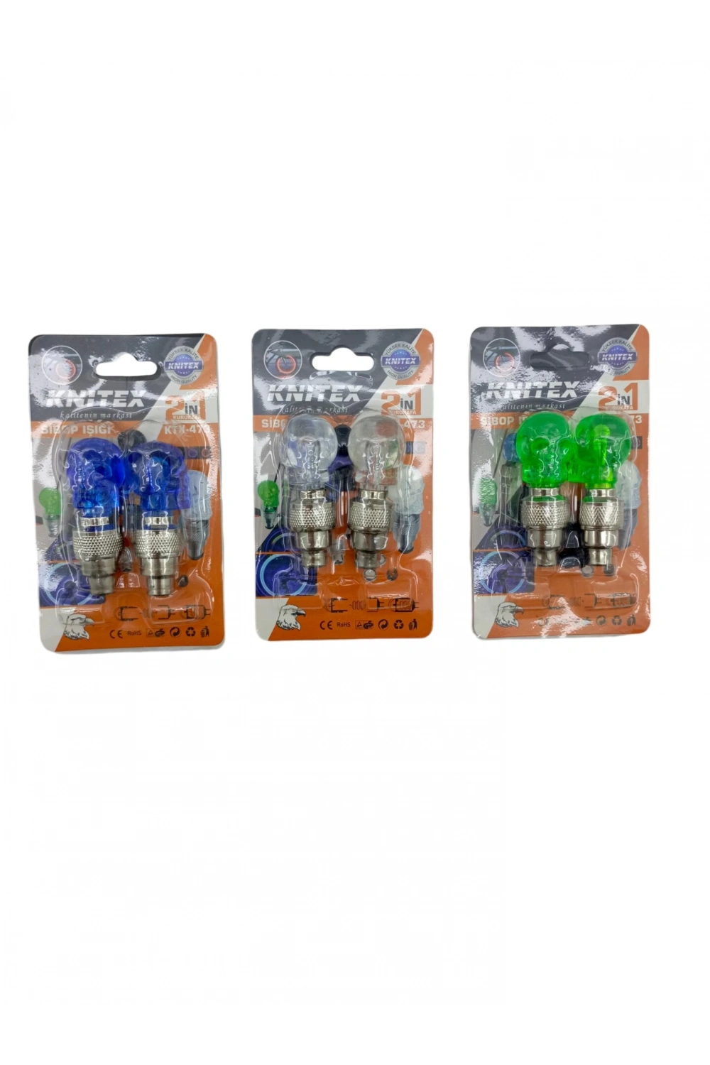 Knıtex Ktx-473 ( 2pcs ) ( Kuru Kafa ) Sibop Işık ( Pilli ) ( Bisiklet & Motorsiklet & Araç ) (hareket Duyarlı Sensör)*24x20