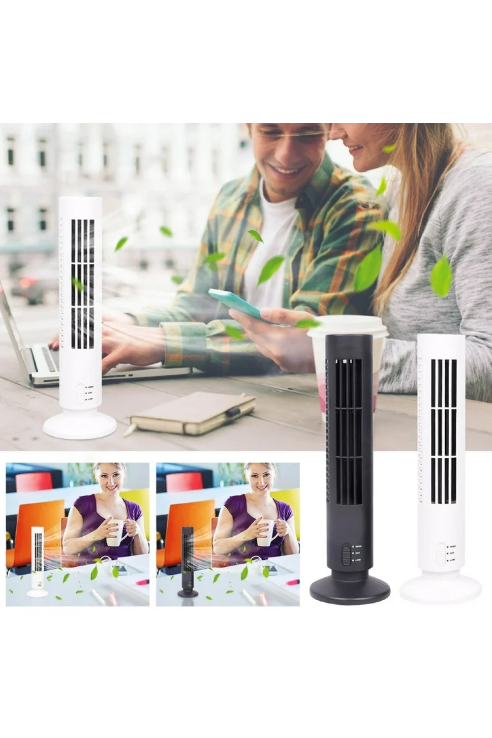 Kule Tipi Usb Elektrik Fan Yapraksız Klima Fanı