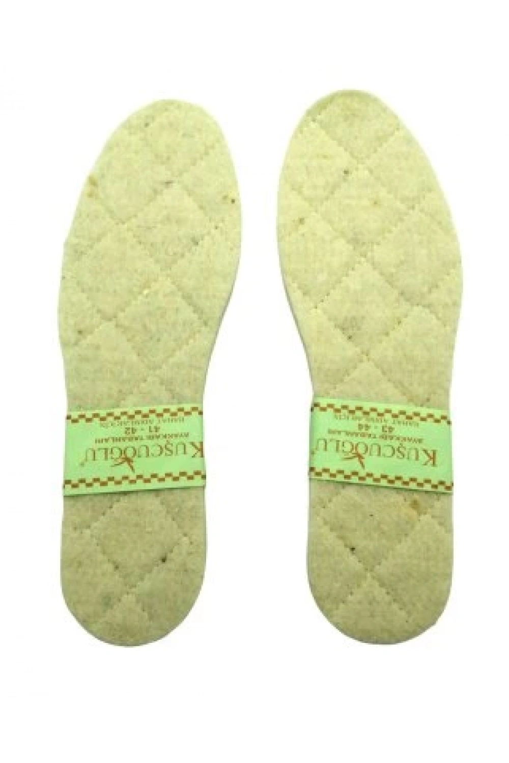 Kuşcuoğlu Kç-600 ( Dikişli ) ( Beyaz & Erkek ) Yün Keçe ( 41-42-- 43-44)*12x72