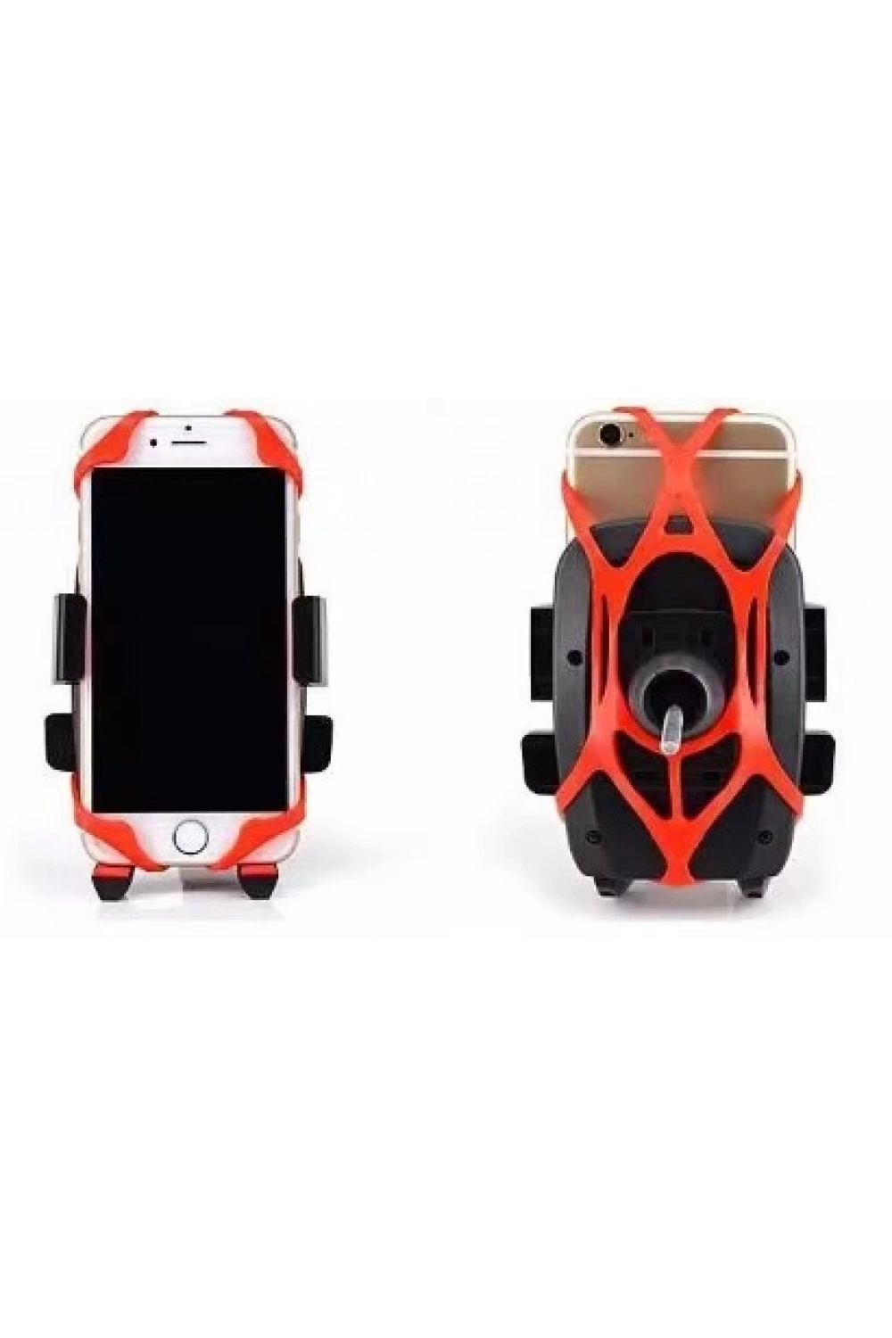 Lastik Destekli Standlı Bisiklet Telefon Tutucu