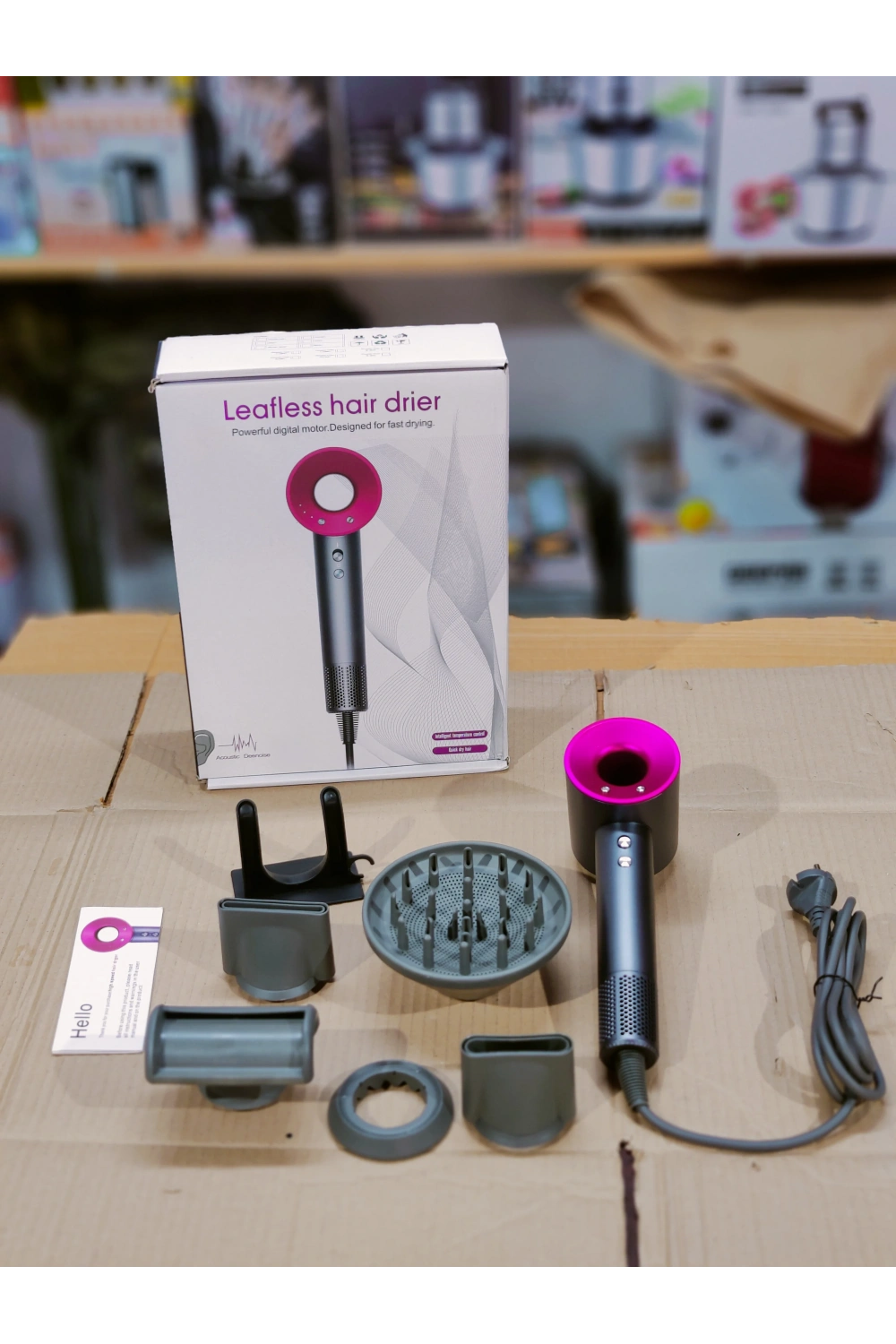Leafless Hair Dryer 4 In 1 Saç Kurutma Makinesi 3 Kademe