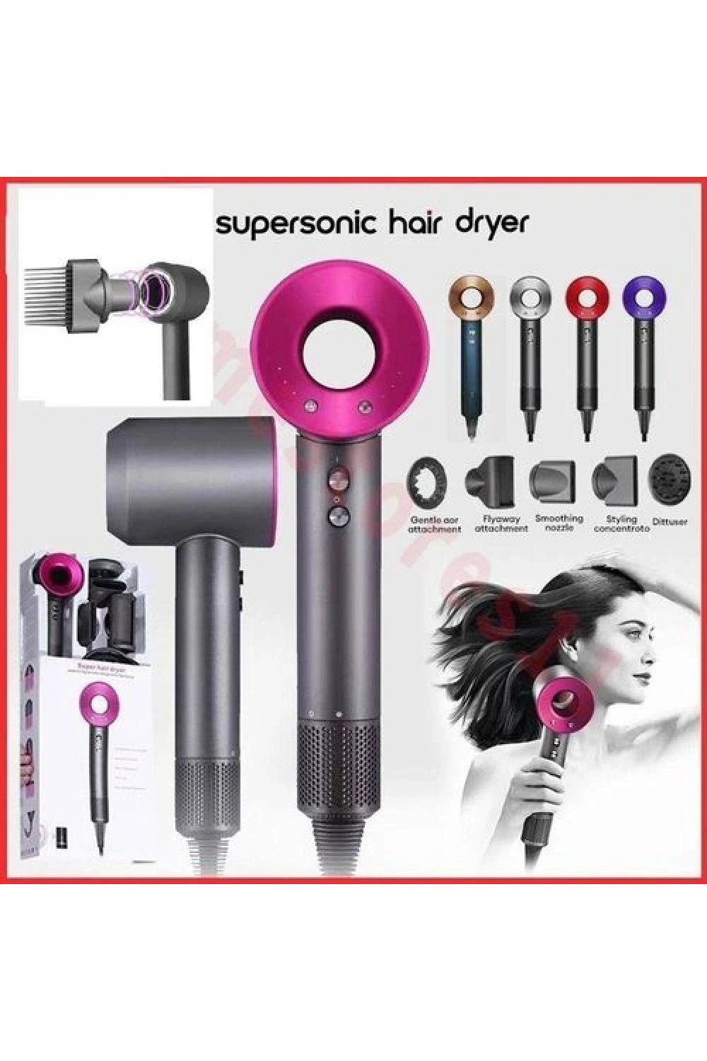Leafless Hair Dryer 4 In 1 Saç Kurutma Makinesi 3 Kademe