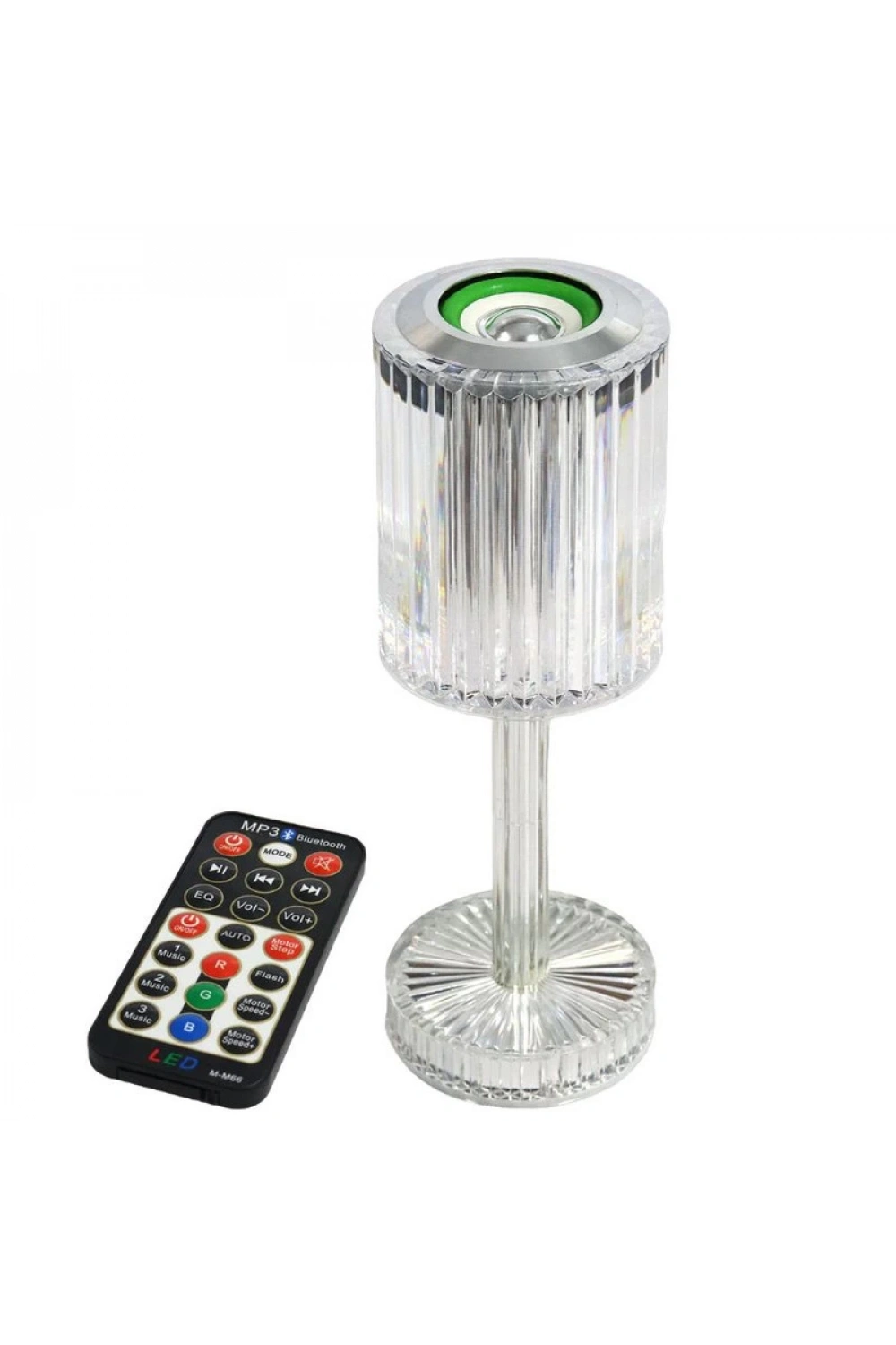 Led Bluetooth Hoparlör Uzaktan Kumandalı Kristal Lamba Masa Lamba