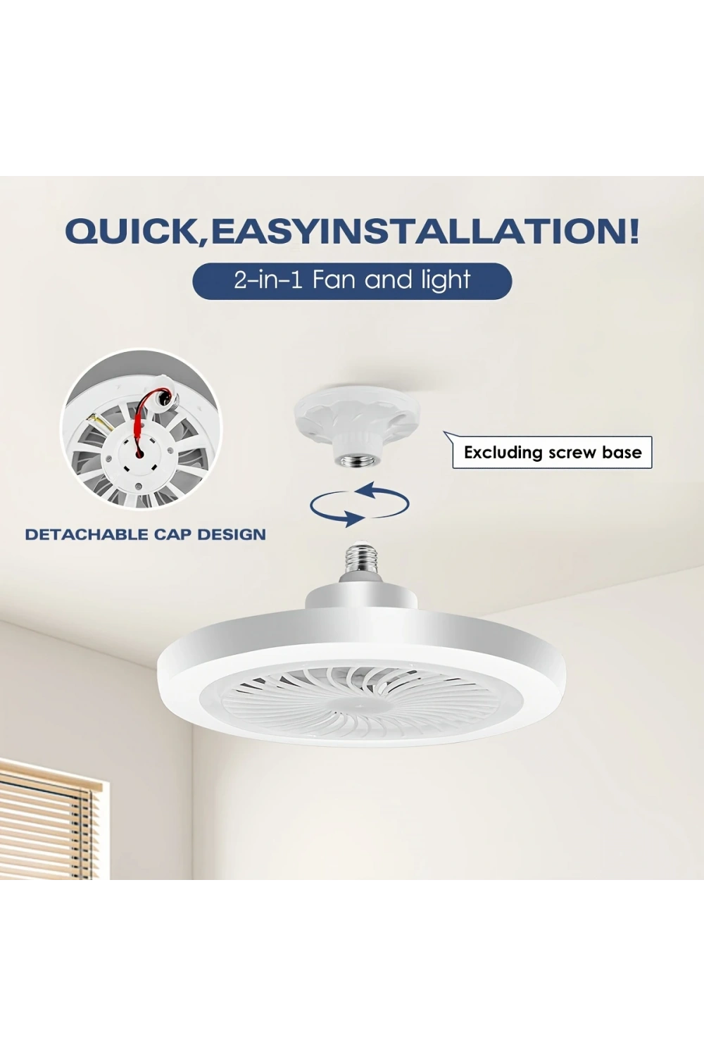 Led Lambalı Tavan Vantilatörleri