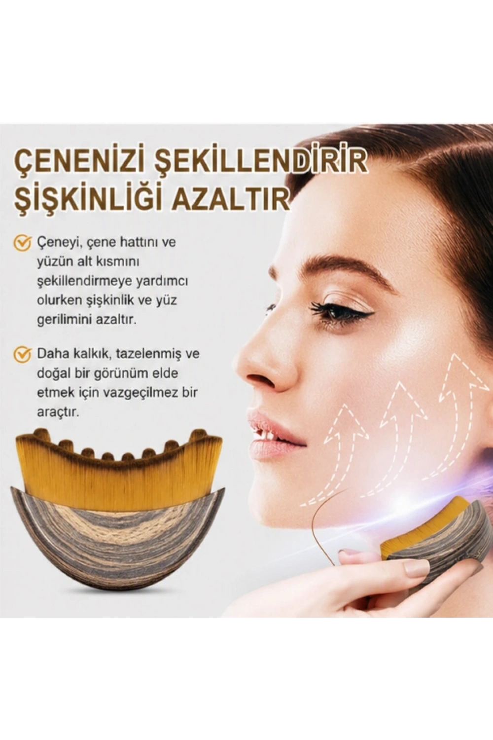 Lenf Drenaj ve Çene Şekillendirme Fırçası Çok Fonksiyonlu SV-1005