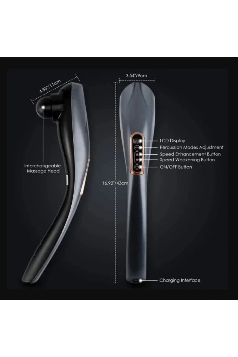 Magic Massager Plus Jy-2024b Masaj Aleti Boyun Sırt Bacak Kol Karın Bel 6 Başlıklı