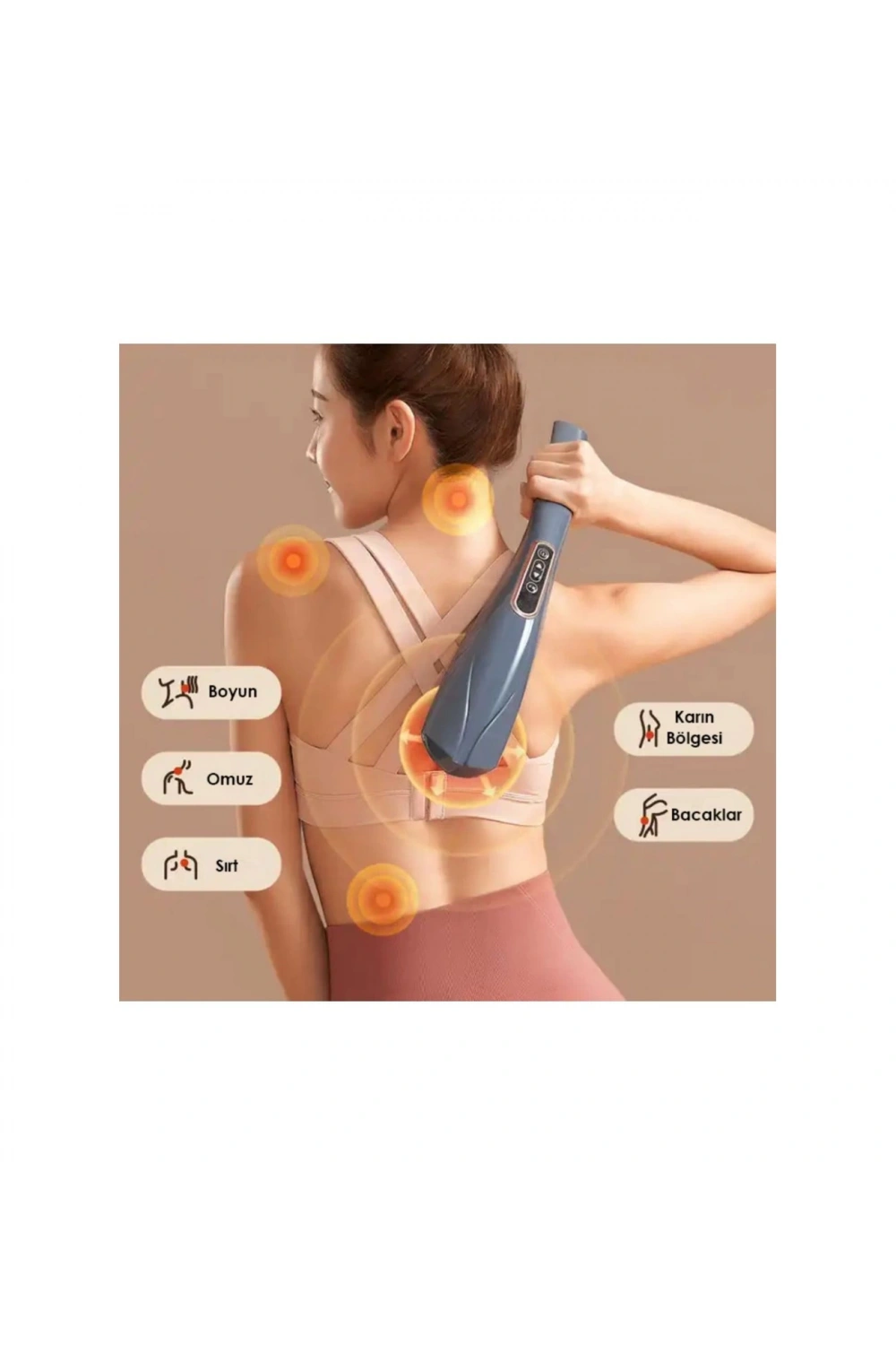 Magic Massager Plus Jy-2024b Masaj Aleti Boyun Sırt Bacak Kol Karın Bel 6 Başlıklı