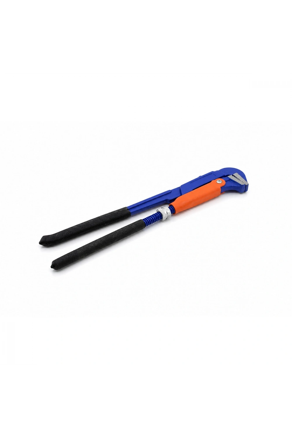 Man ( 1 Parmak ) Maşalı Çelik Boru Anahtarı ( Silikon Kaplı Ergonomik Sap & 90°c Burun )*36