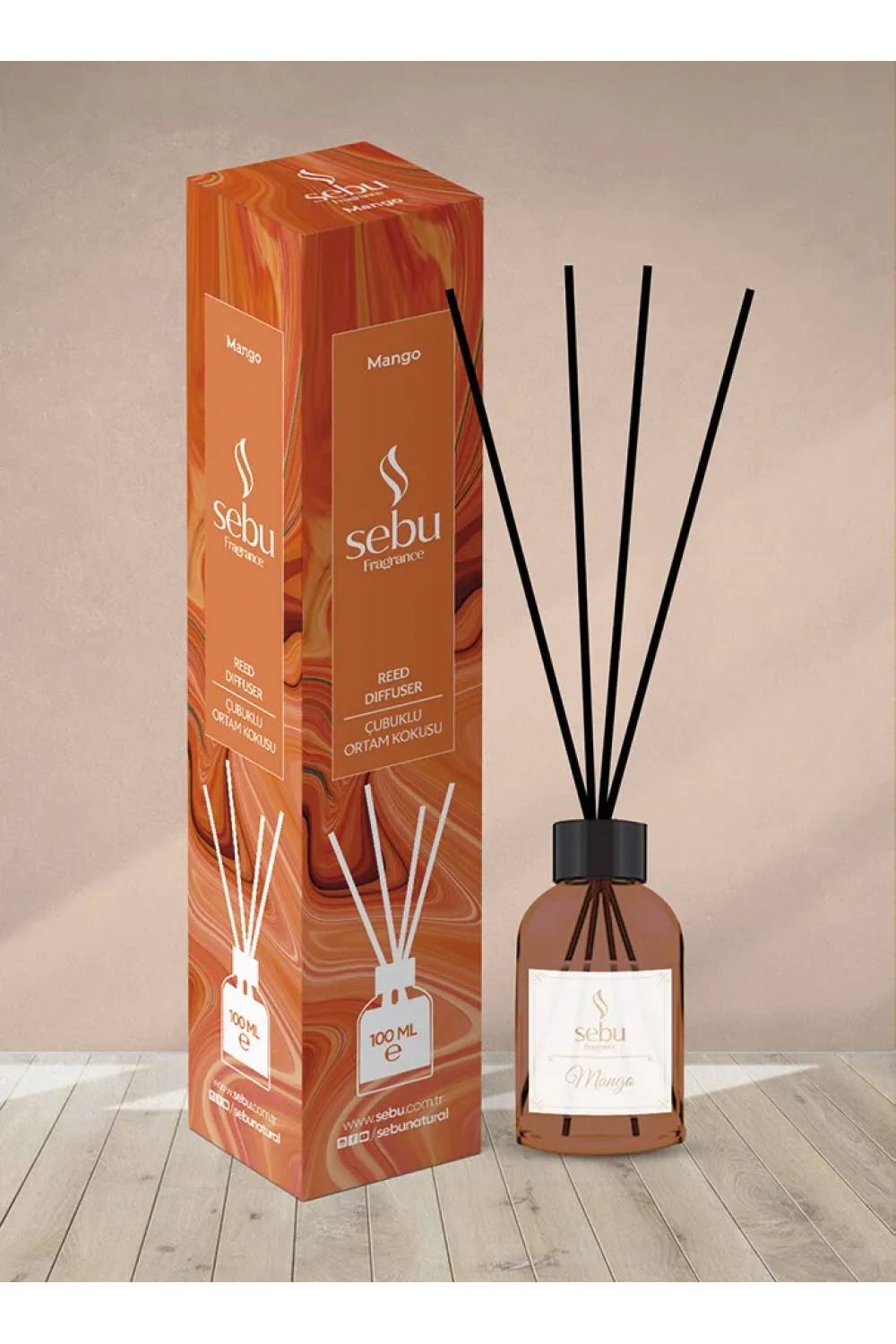 Mango Ortam Kokusu Bambu Çubuklu Sebu 100 Ml