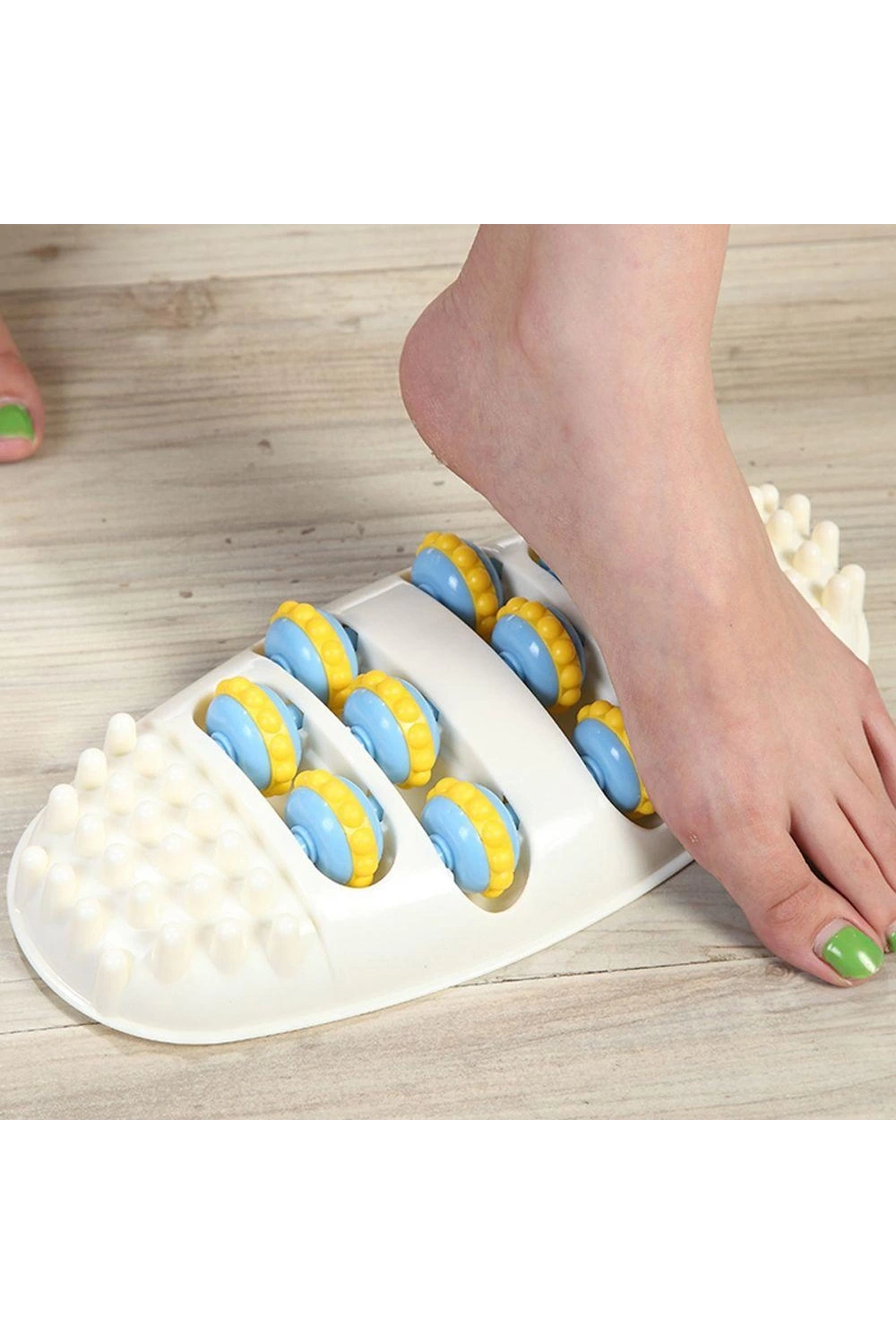 Masaj Mat Masaj Aleti 3d Shiatsu Rulo Ayak Masajı Rulo Ayak Rulo Tekerlek Akupunktur Noktası