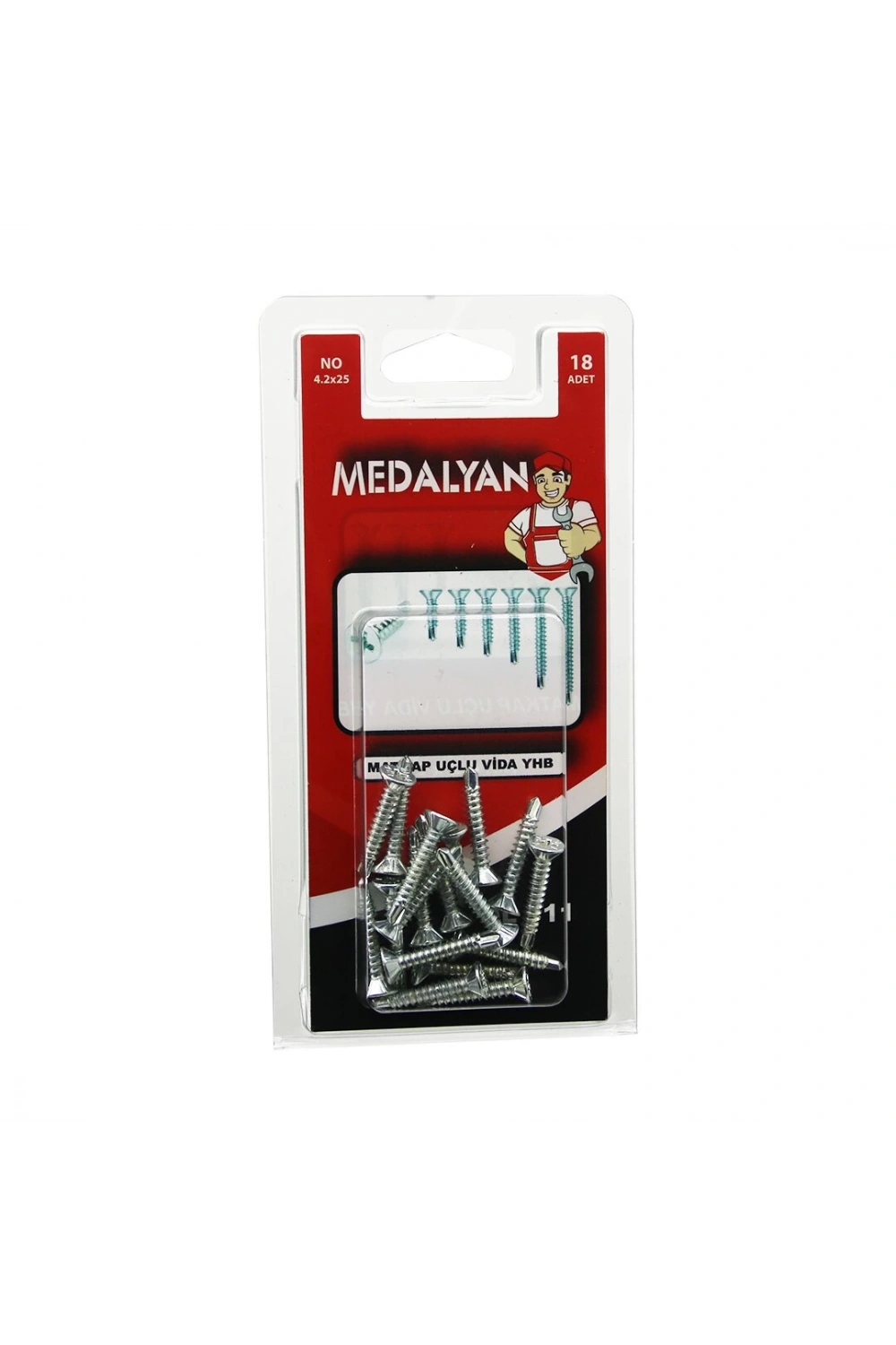 Medalyan Dl-11 ( 4.2x25 ) Matkap Uçlu Vida Yhb ( 18pcs )*12x10