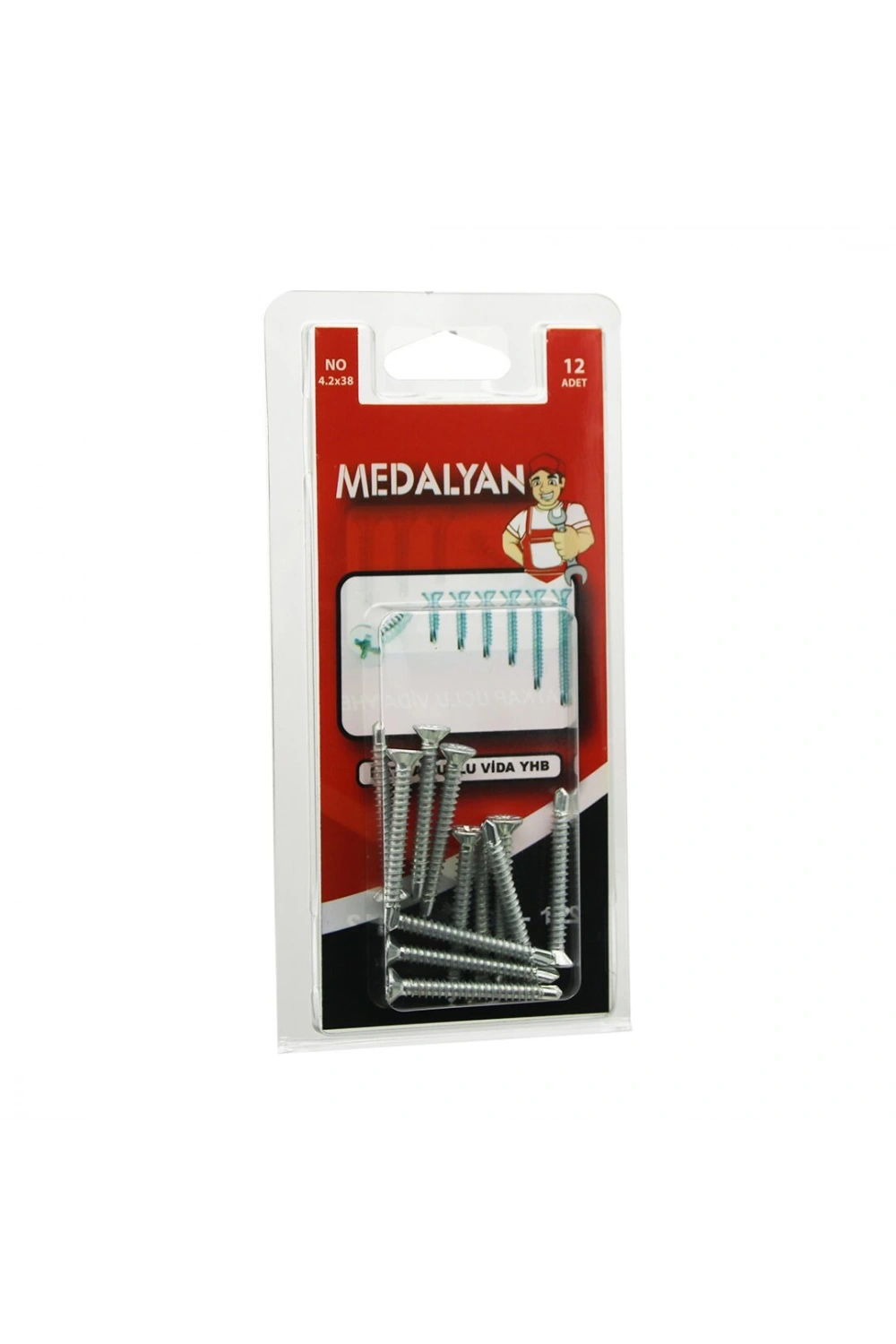 Medalyan Dl-12 ( 4.2x38 ) Matkap Uçlu Vida Yhb ( 12pcs )*12x10