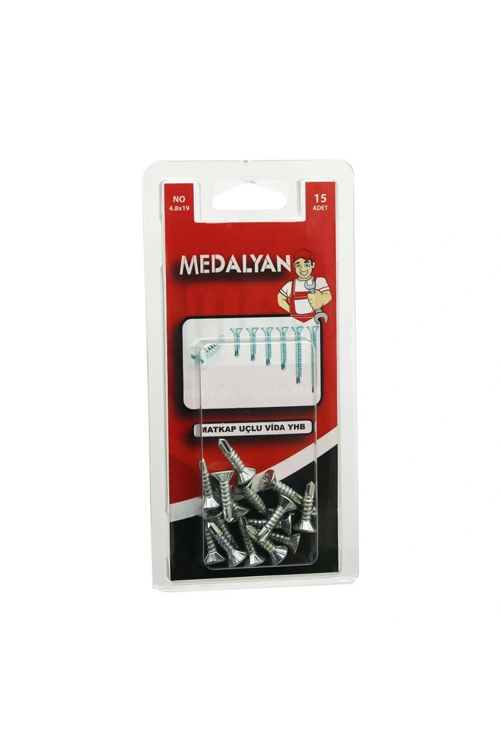 Medalyan Dl-14 ( 4.8x19 ) Matkap Uçlu Vida Yhb ( 15pcs )*12x10