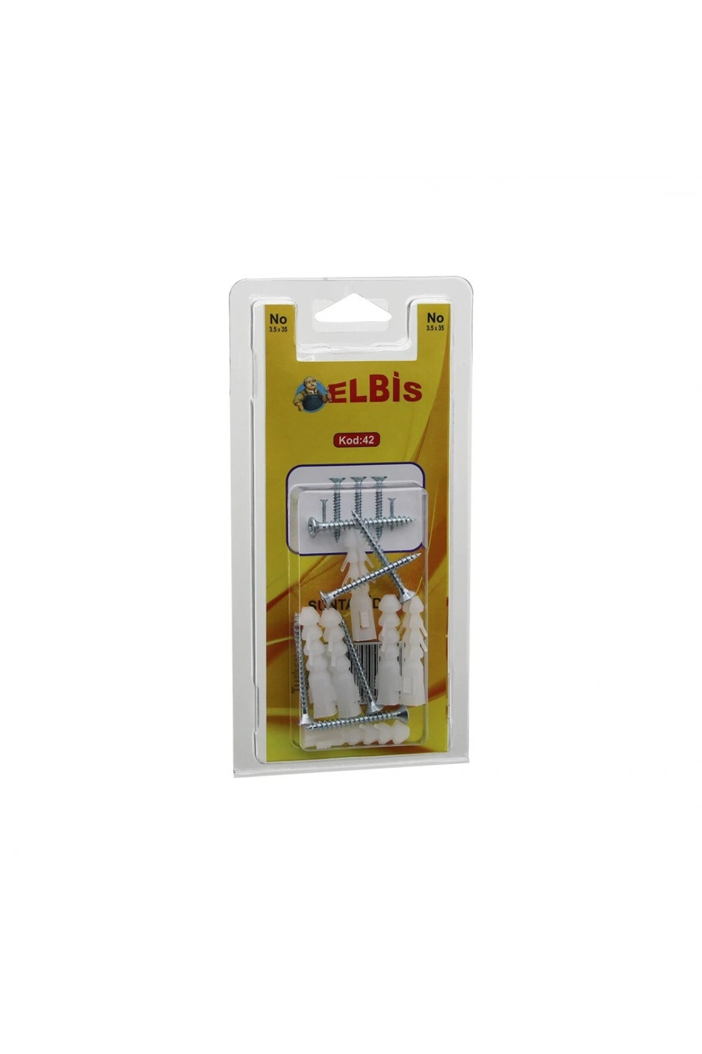 Medalyan Dl-32 ( 3.5x35 ) Dübelli Vida ( Dubel=no-6 ) ( 13pcs )*12x10