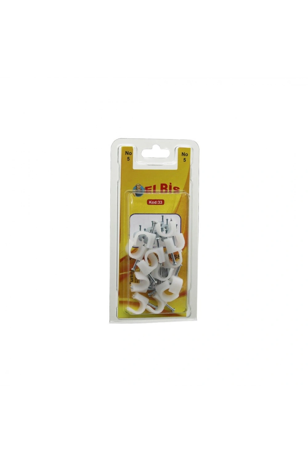 Medalyan Dl-41 ( No-5 ) Çelik Çivili Kroşe ( 20pcs )*12x9