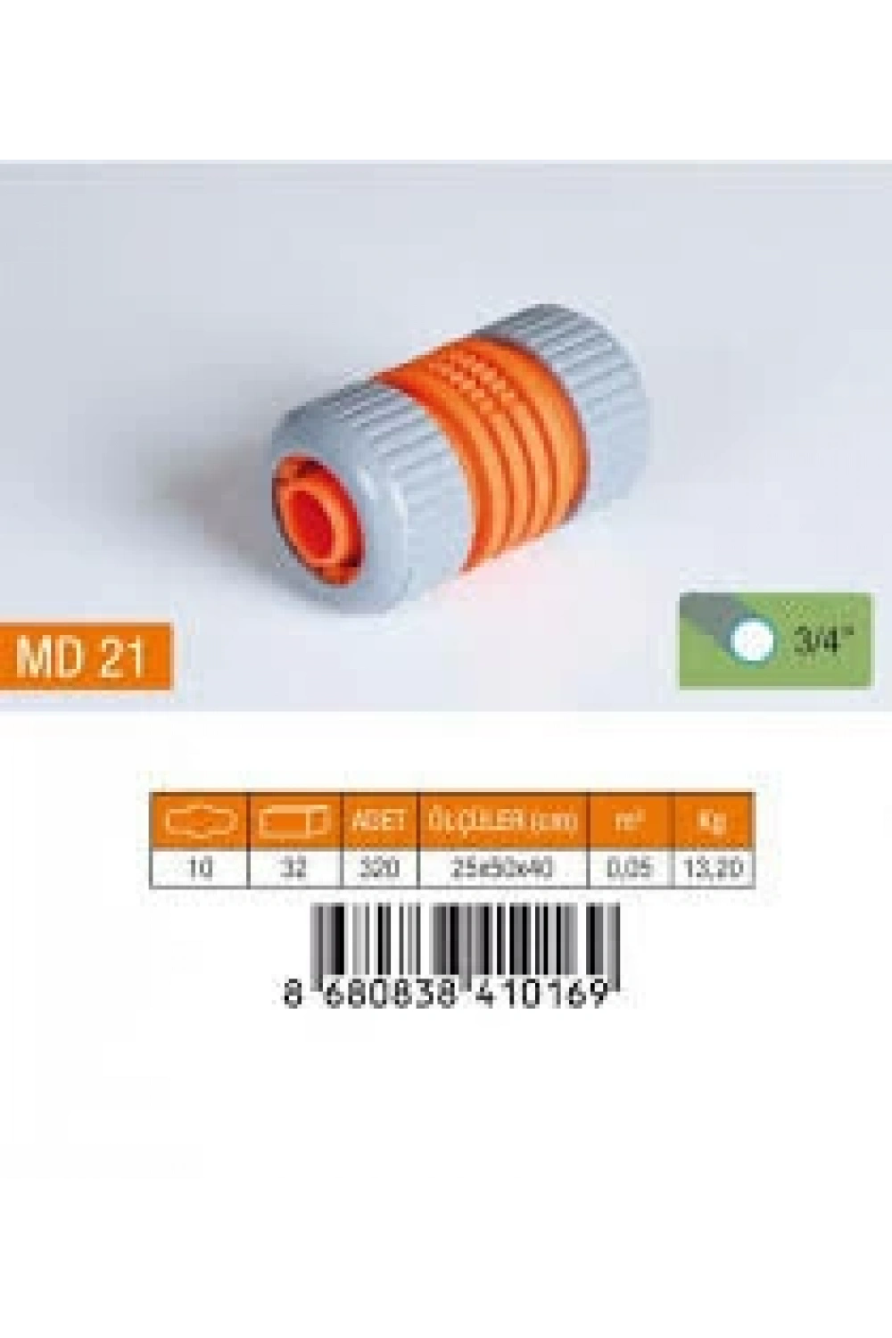 Medalyan Md-21 Lüx Hortum Eki 3/4 *10x32