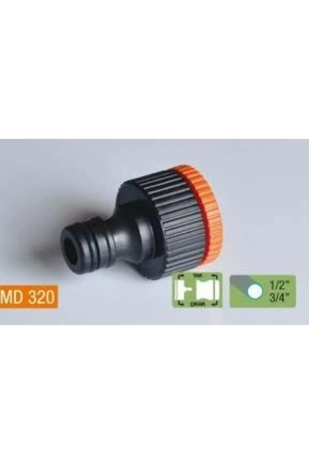 Medalyan Md-320 ( Dişi 1/2-3/4 ) Musluk Bağlantı Adaptörü*25x48
