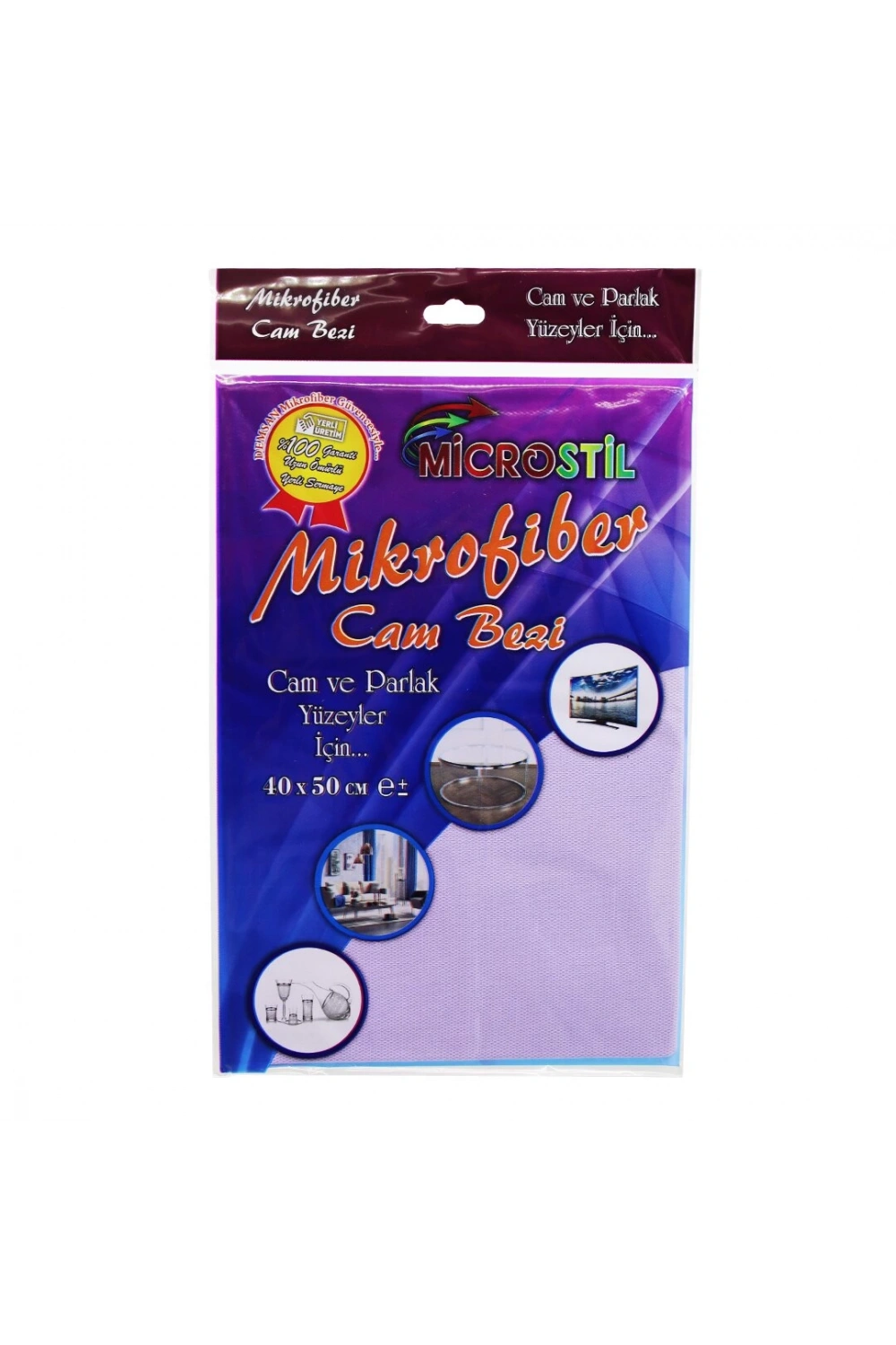 Microstil Kod-8059 ( 40x50cm ) Mikrofiber Temizlik Cam Bezi*100