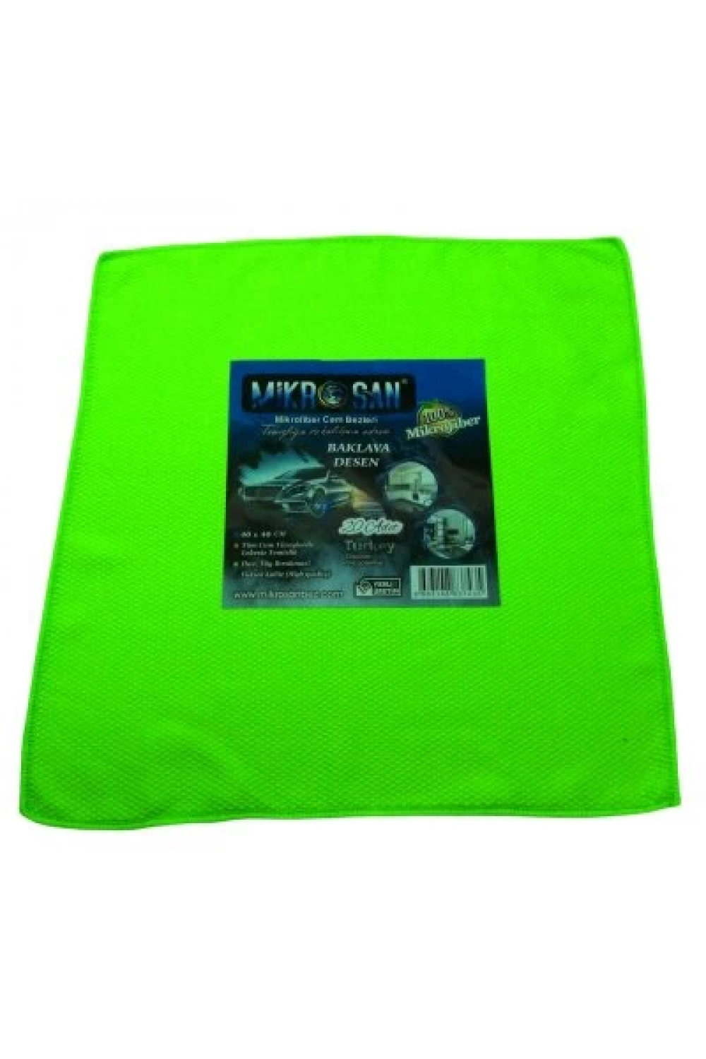 Mikrosan Baklava Desen Mikrofiber Temizlik Bezi 40x40cm*20x30