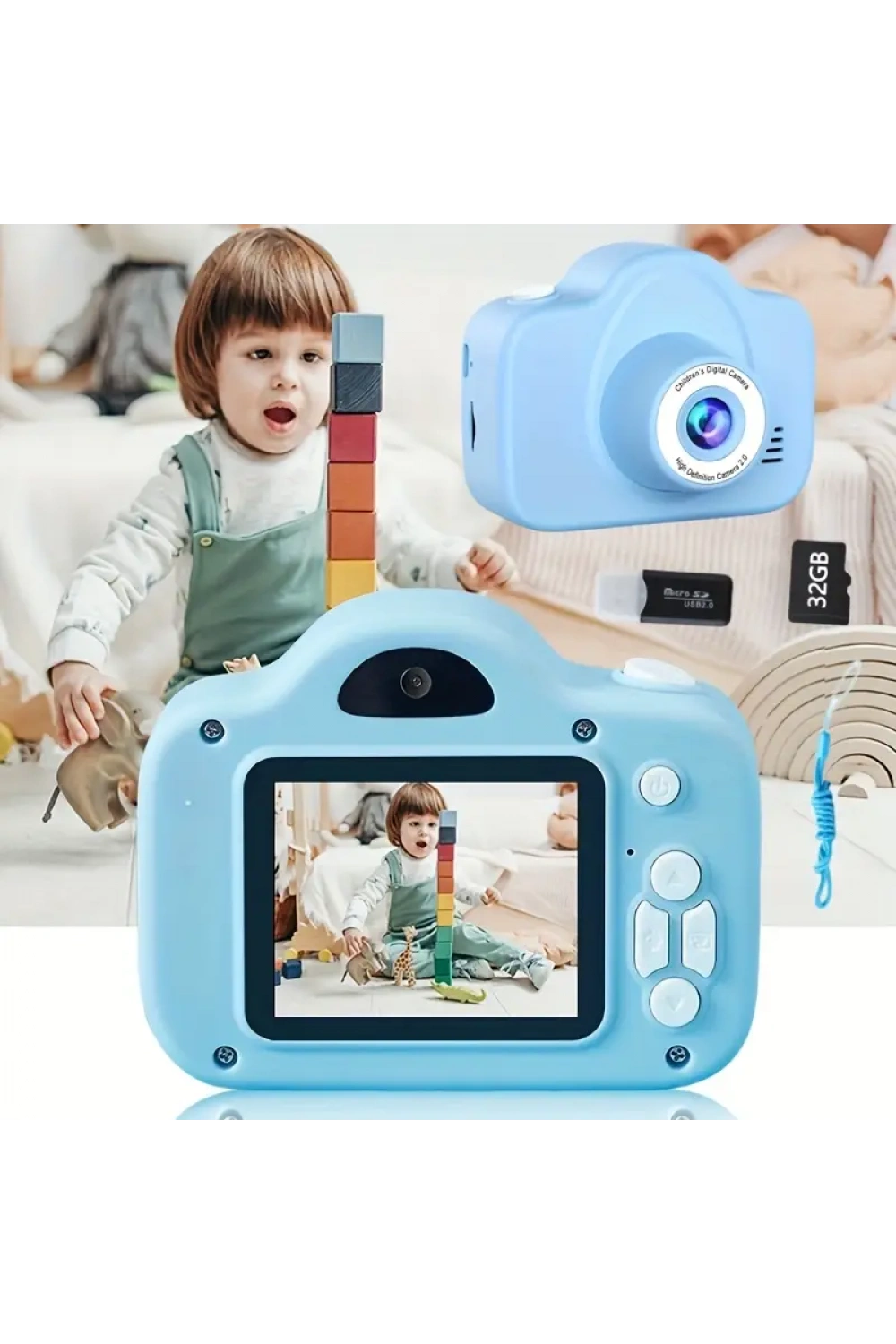 Mini 1080p Çocuklar Için Dijital Fotoğraf Makinesi