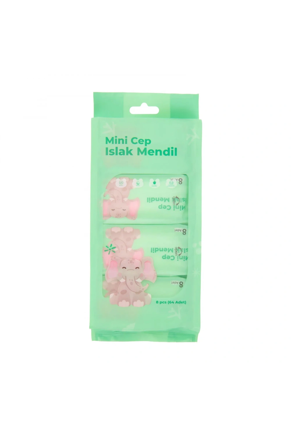 Mini Cep Islak Mendil Günlük Pratik 8li Paket