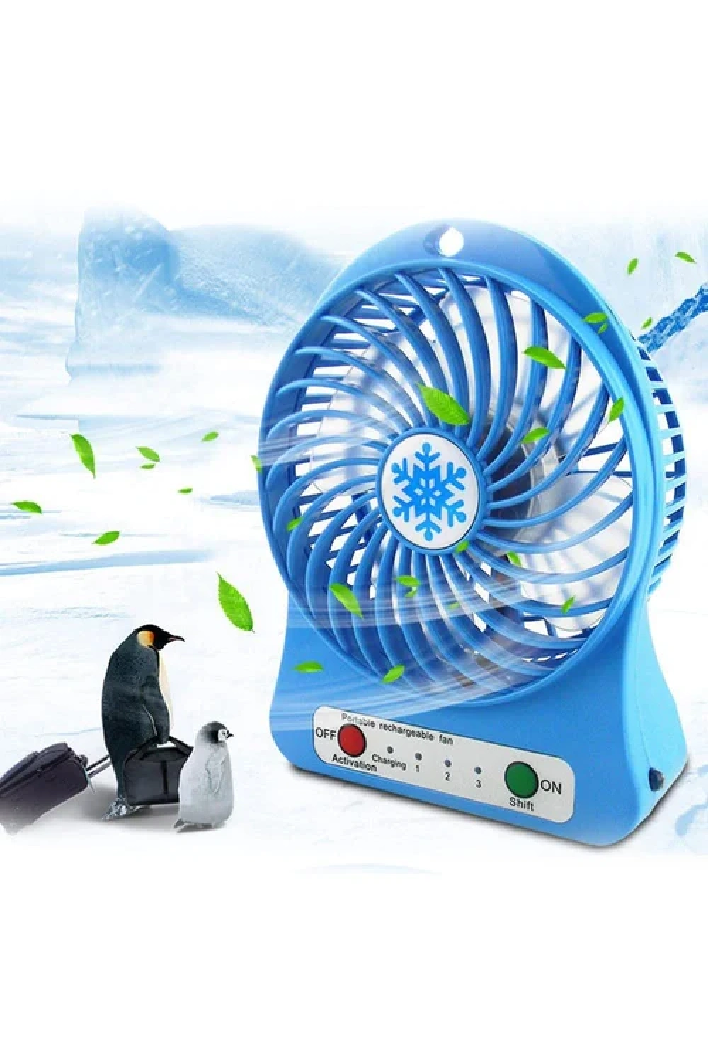 Mini Masa Fanı Mini Masaüstü Fan Şarjlı Egonex