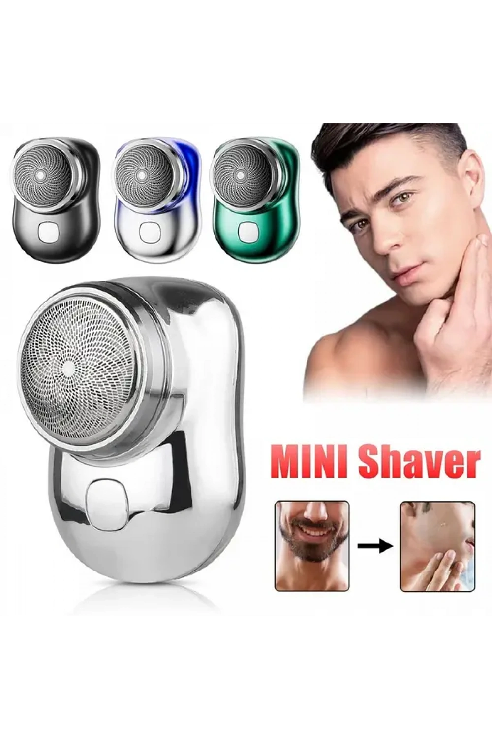 Mini Taşınabilir Tıraş Makinesi – Ipx7 Su Geçirmez, Type-c Şarjlı