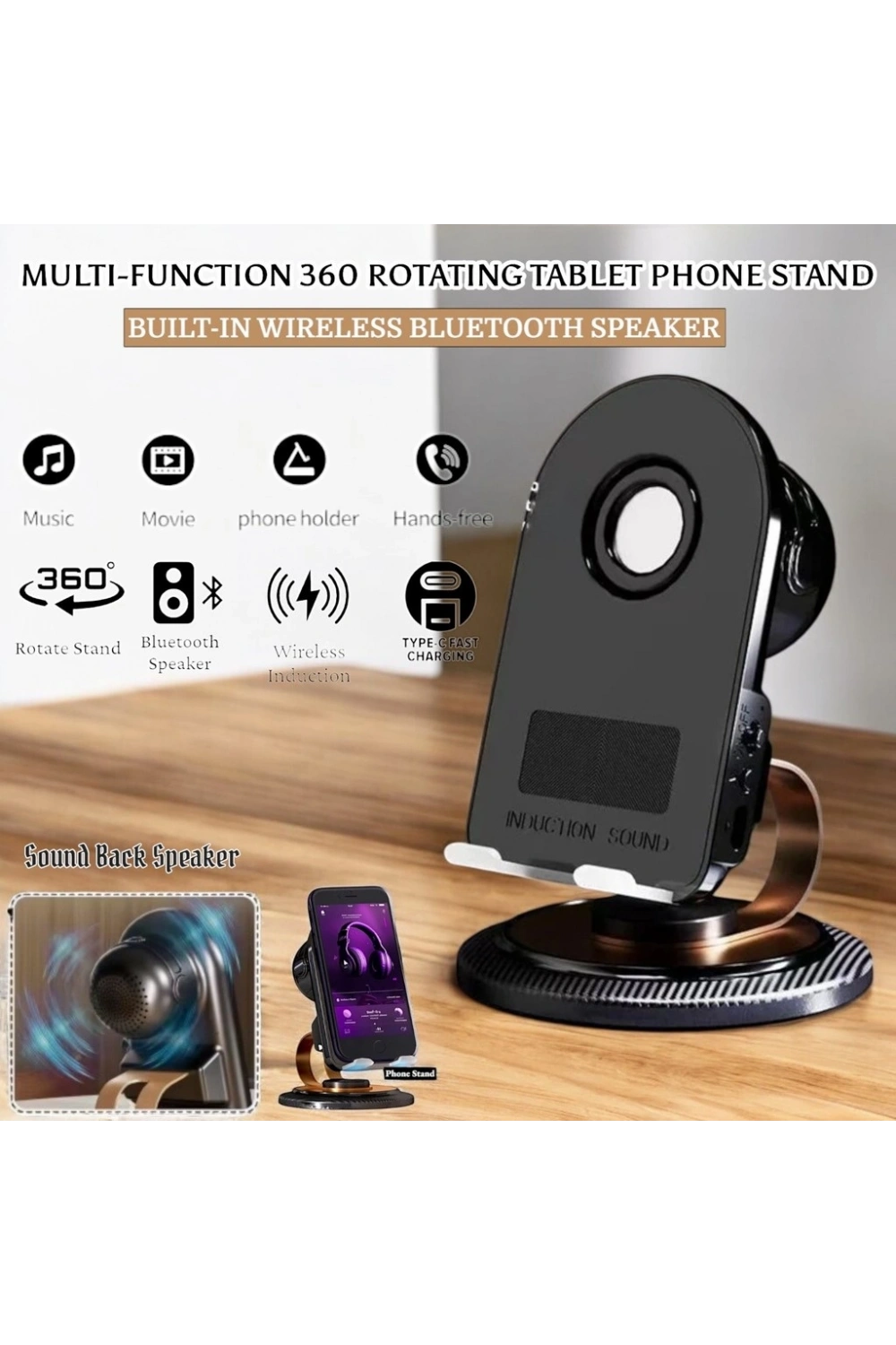 Mobile Phone Sensor Speaker Stand