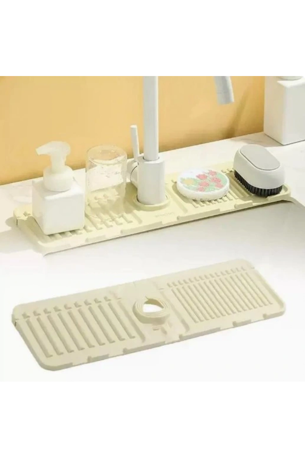 Mutfak Banyo Lavabo Kenarı Silikon Mat Gri