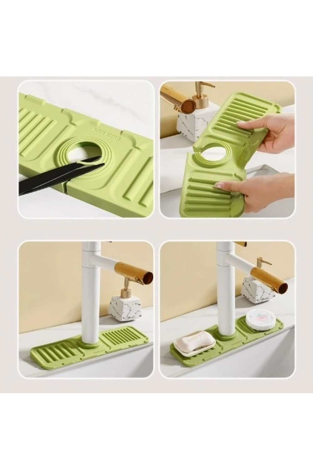 Mutfak Banyo Lavabo Kenarı Silikon Mat Gri