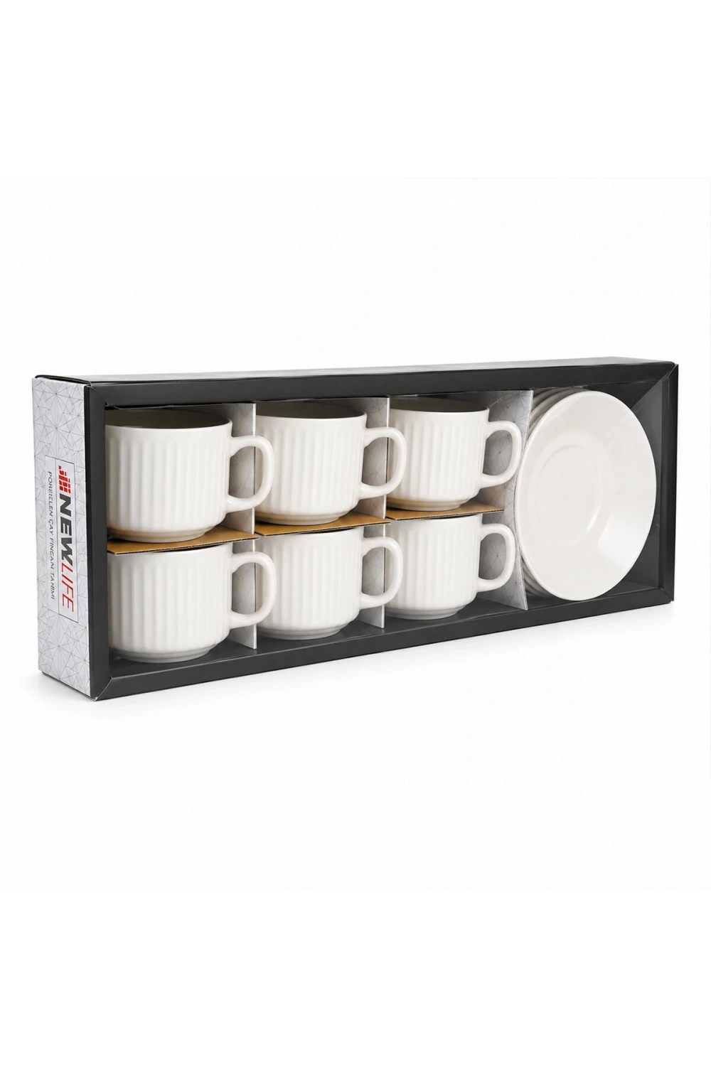 Newlife Clkn-1652-a-b-c-d-e-h ( 12pcs ) Porselen Kahve Fincanı*18