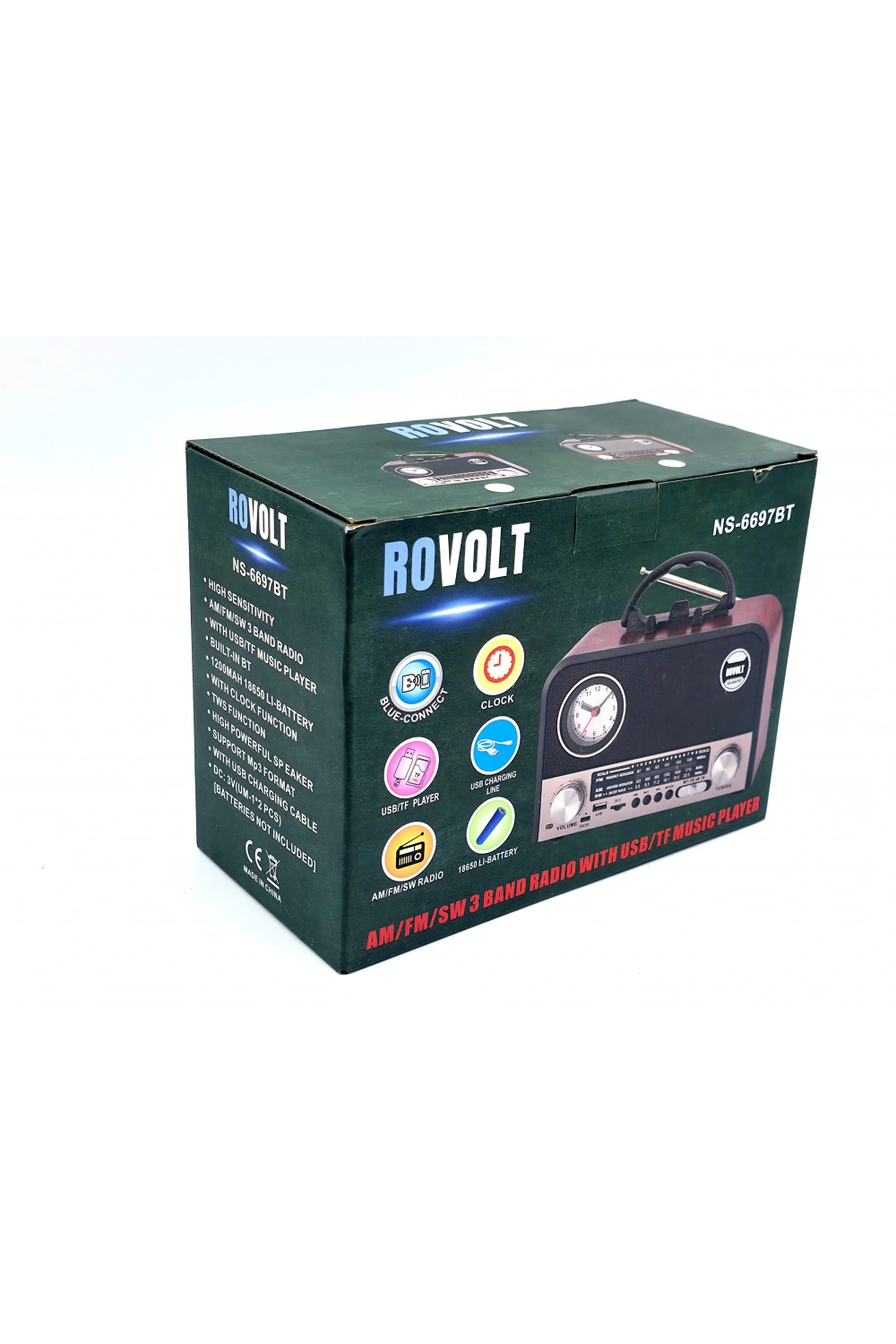 Nns Ns-6697bt Taşınabilir Bluetooth Nostaljik Radyo