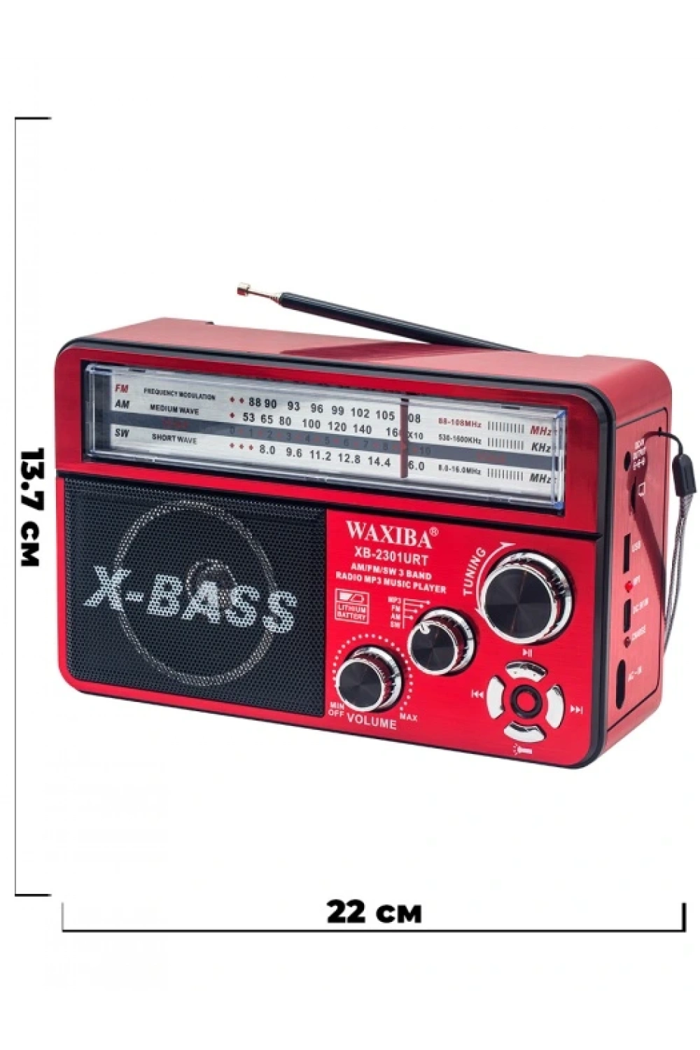 Nostaljik Radyo Waxıba Nostaljik Radyo Bluetooth Fm Usb Xb-2301rt