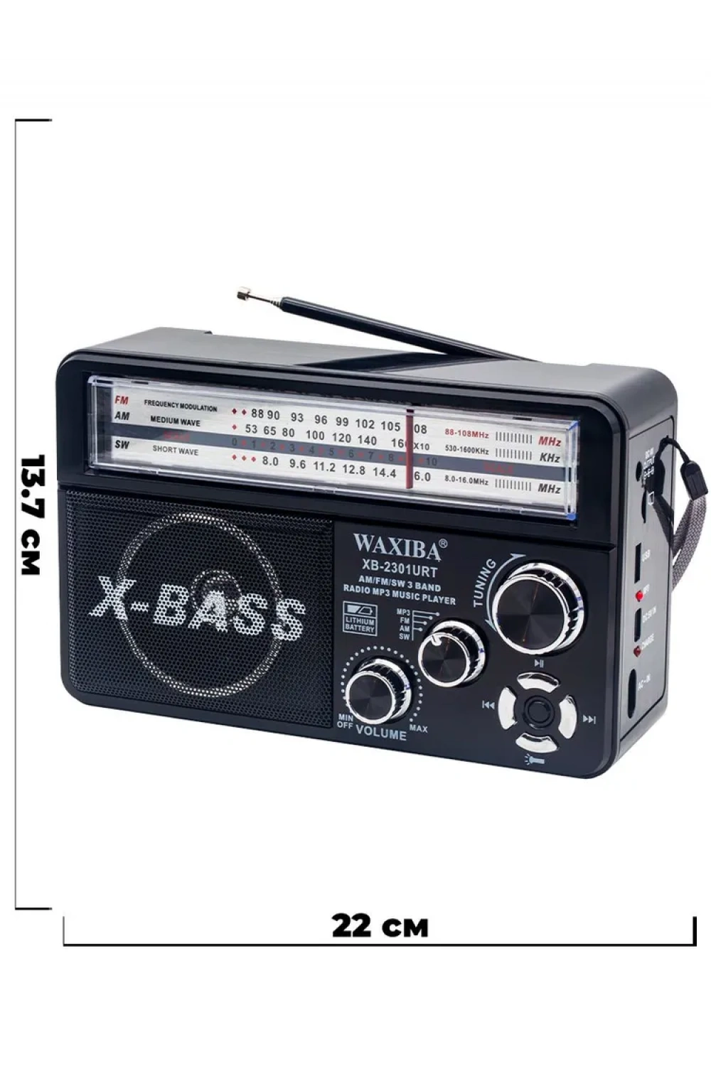 Nostaljik Radyo Waxıba Nostaljik Radyo Bluetooth Fm Usb Xb-2301rt