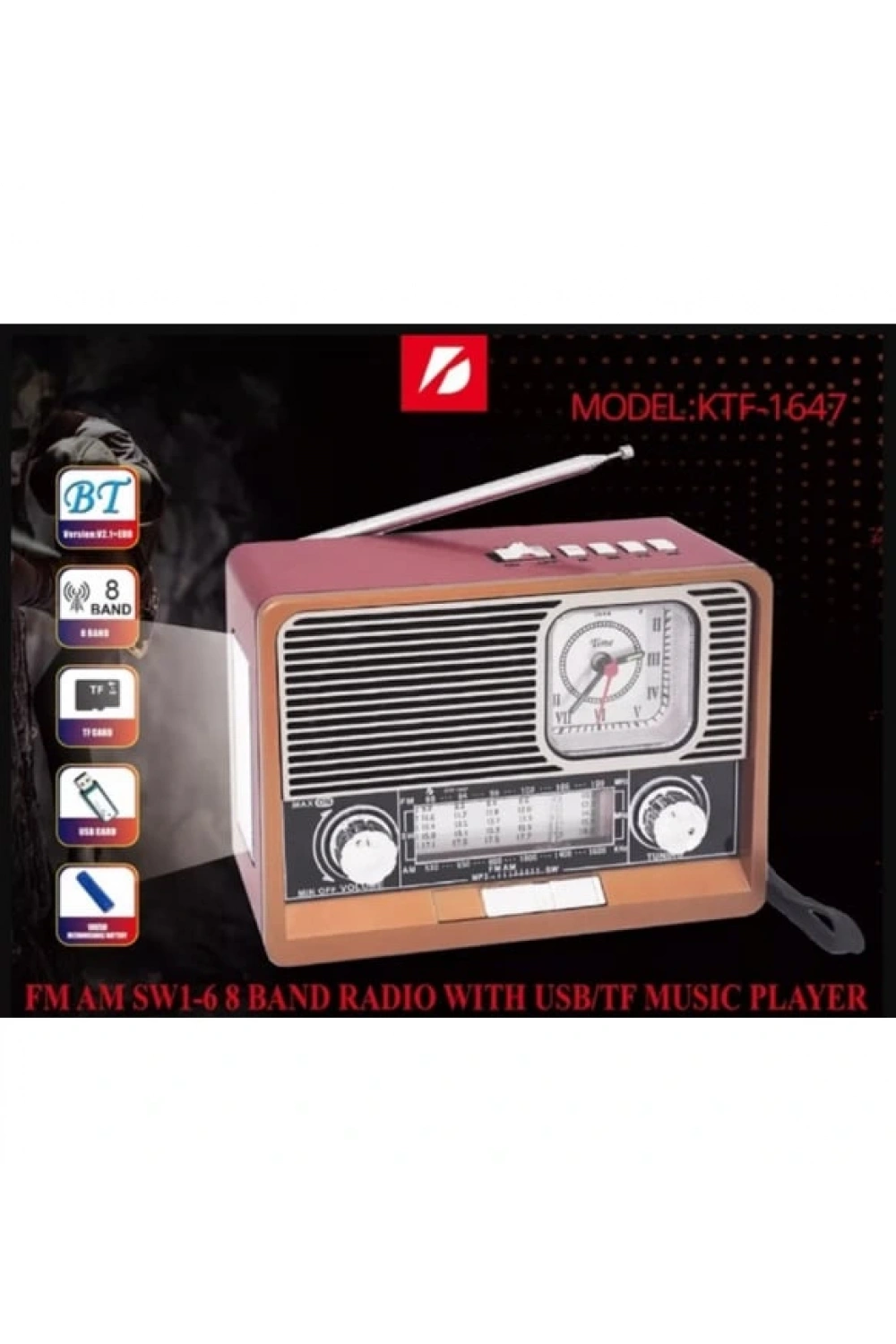 Nostaljik Radyo Yage Yg-892 Nostaljik Radyo Bluetooth Fm Usb