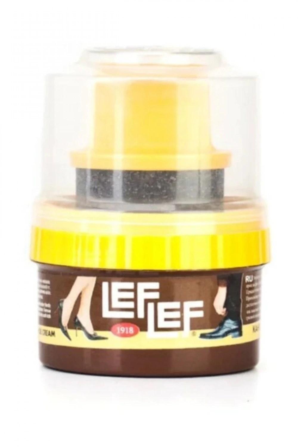 Nuri Leflef ( Hazır ) ( Cilalı Süngerli ) ( K.kahve ) Krem Ayakkabı Boyası 60ml*12x6