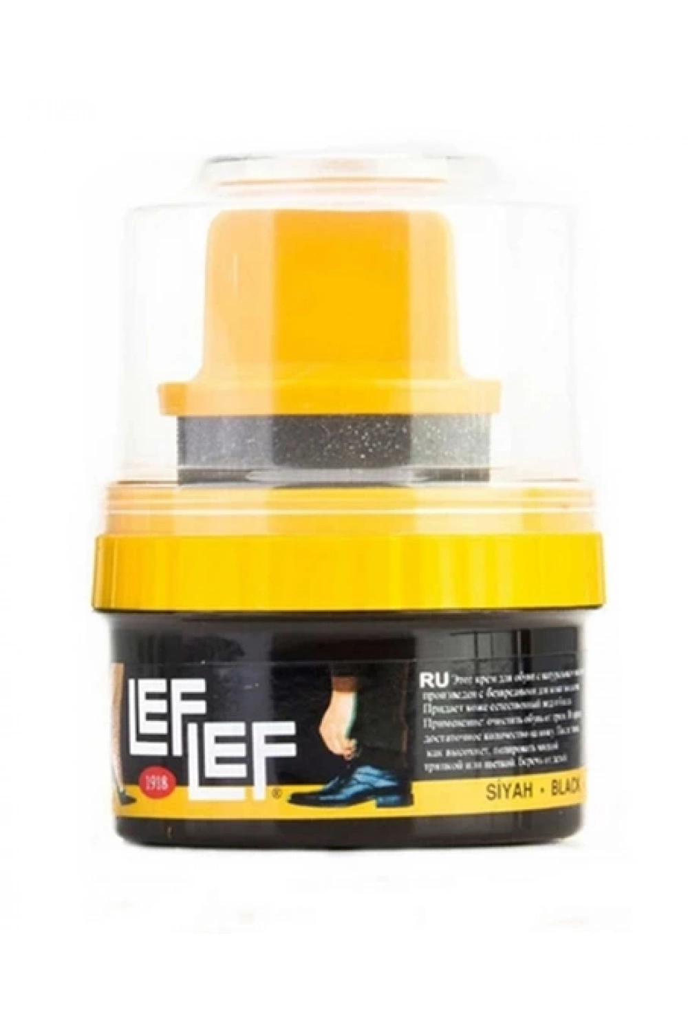 Nuri Leflef ( Hazır ) ( Cilalı Süngerli ) ( Siyah ) Krem Ayakkabı Boyası 60ml*12x6