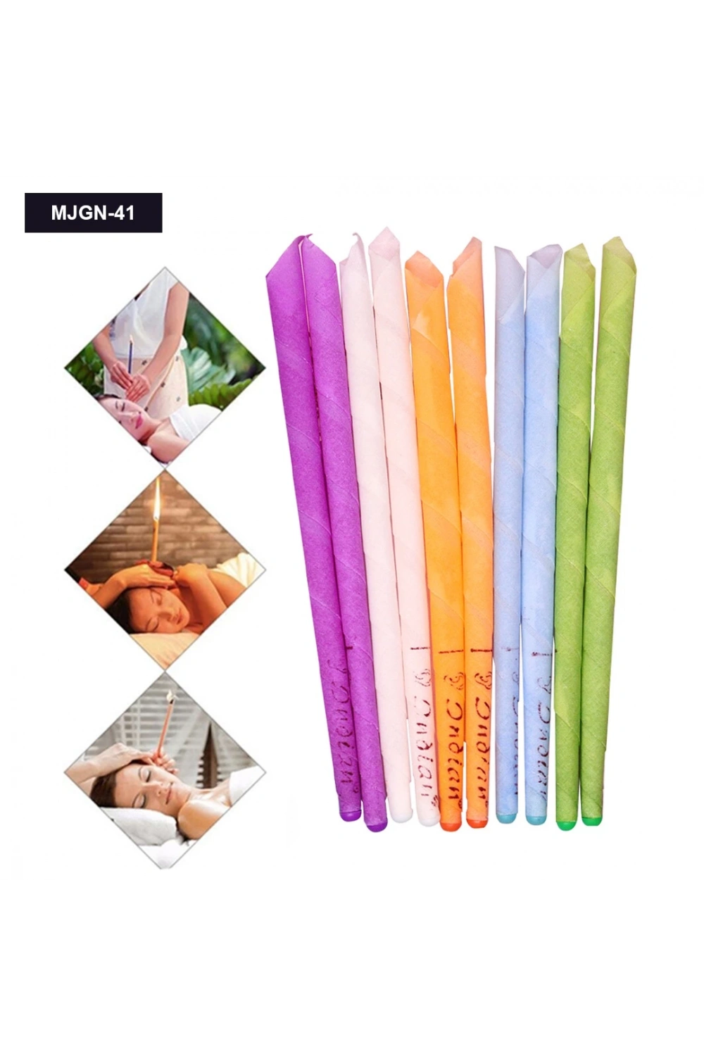 Ondian Mjgn-41 ( 2pcs ) Kulak Temizleme Mumu ( Kokulu & Renkli )*50x40