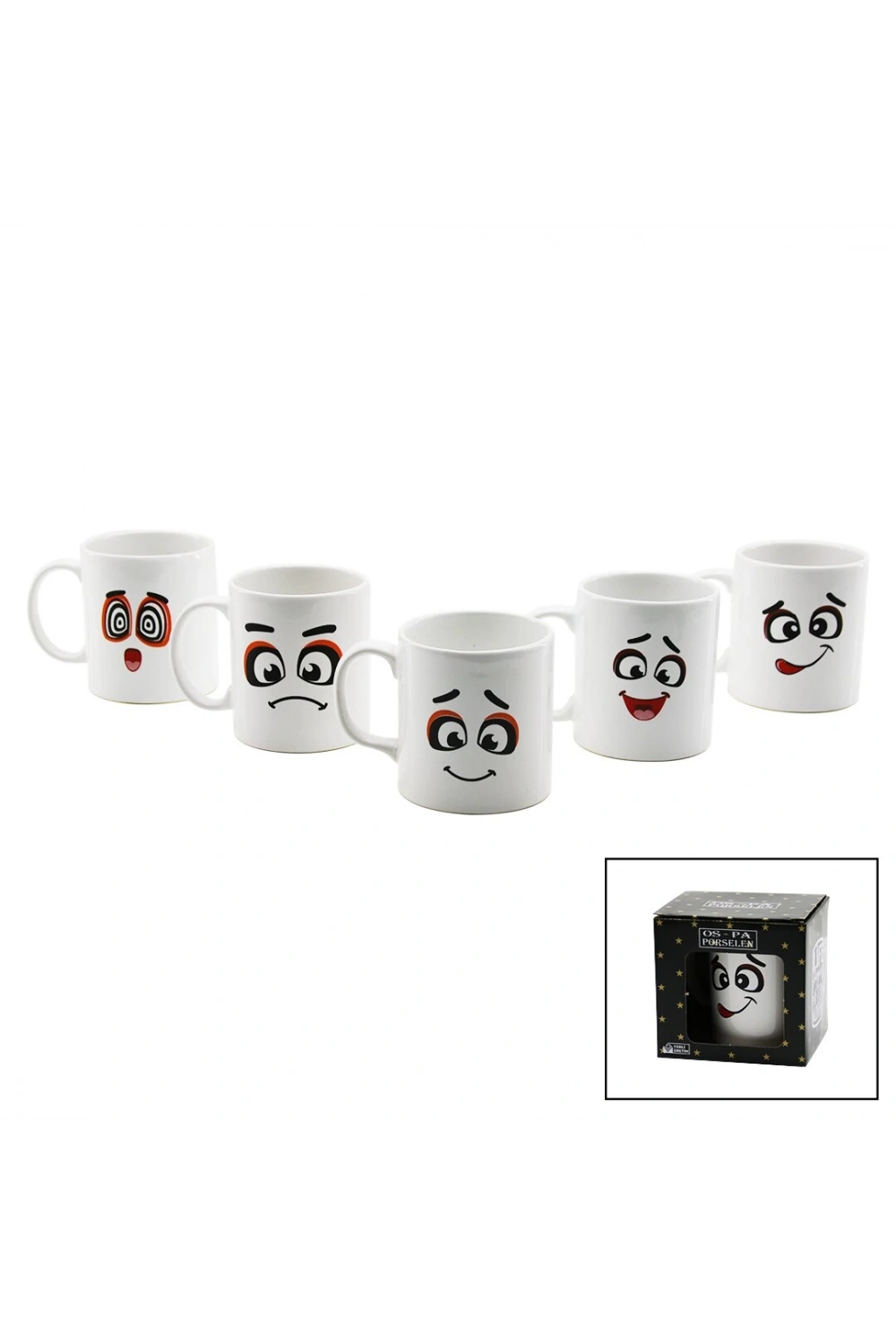 Os-pa ( Emoji Gülenyüz ) Seramik Kupa Bardak*36=k