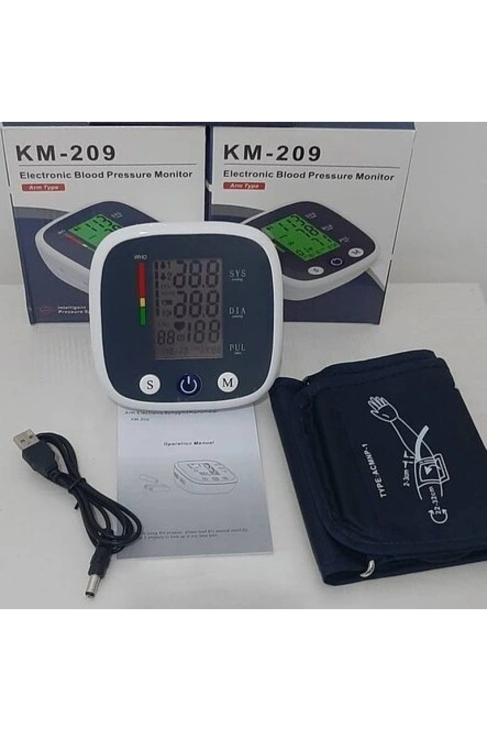Otomatik Dijital Lcd Elektronik Tansiyon Aleti Kol Tipi Km-209 Akıllı Basınç Sistemi