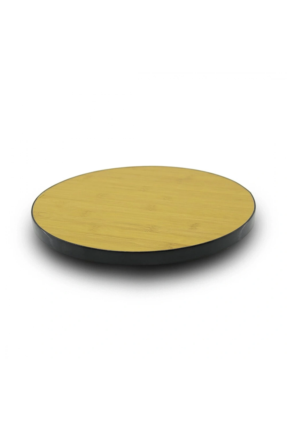 Pablıto Home Pbt-069 ( Yuvarlak=30cm ) ( 360° Döner Tablalı ) ( Ahşap Mdf ) Sunum Tepsisi & Mini Sofra ( Kenar Kaplamalı )*12=k